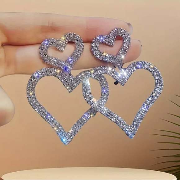 S925 Sterling Silver Double Buckle Earrings
